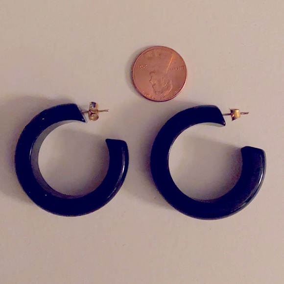 3 for $12.00.  Navy Earrings.  Bundle and Save. - Picture 2 of 2